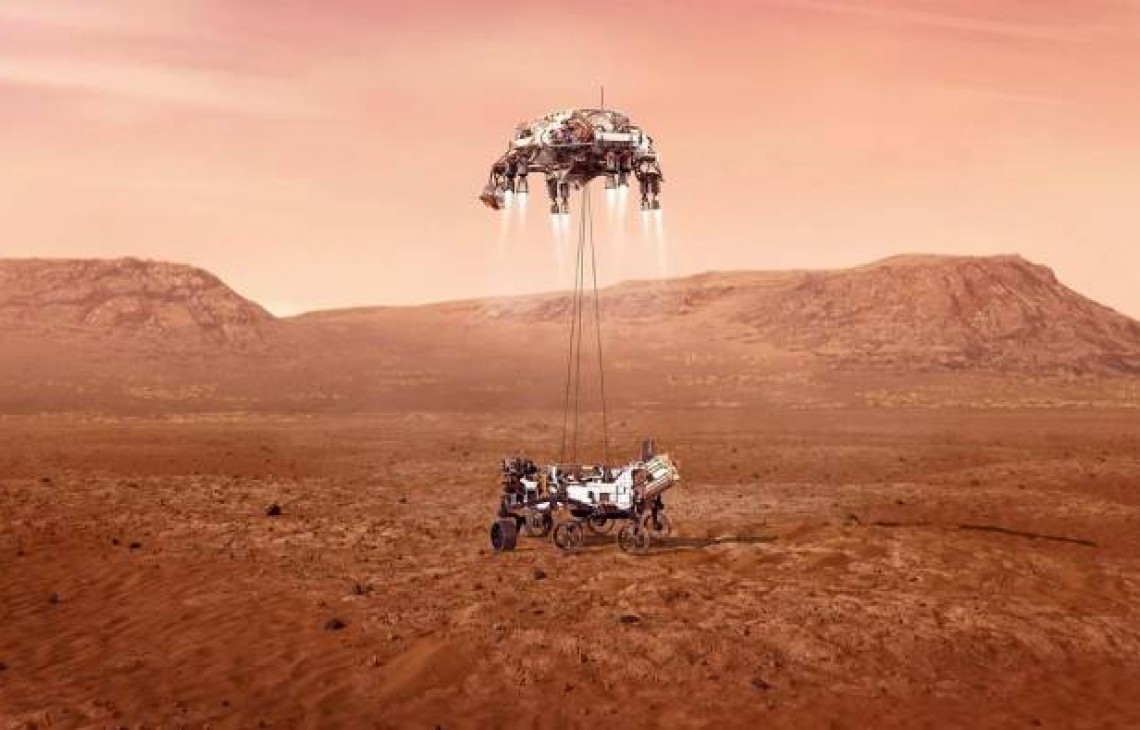 Łazik NASA szykuje się do lądowania na Marsie.