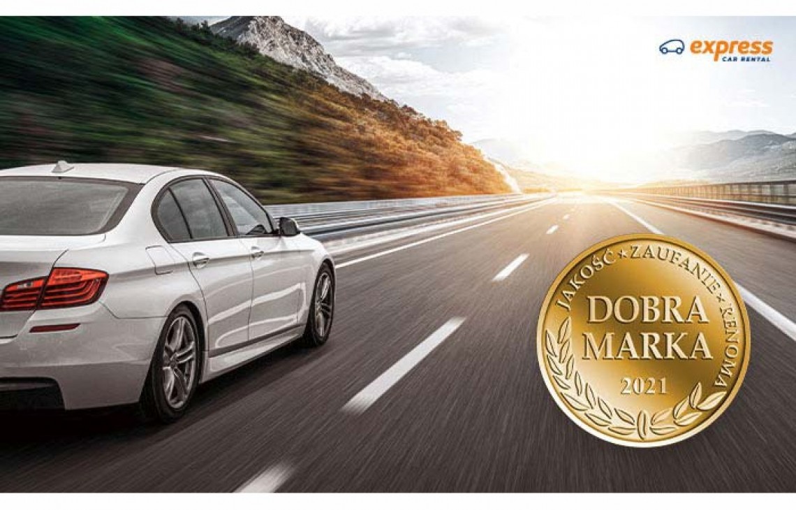 Express Car Rental – największa wypożyczalnia samochodów w Polsce - nagrodzony tytułem Dobra Marka 2021