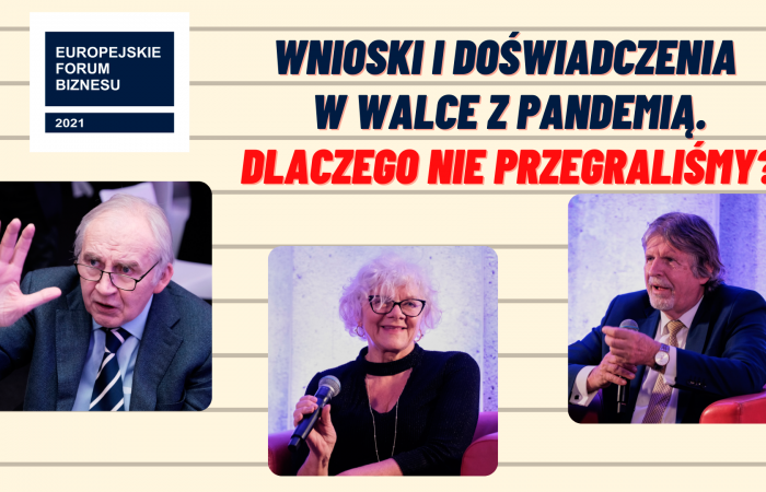 Wnioski i doświadczenia w walce z pandemią. Dlaczego nie przegraliśmy?