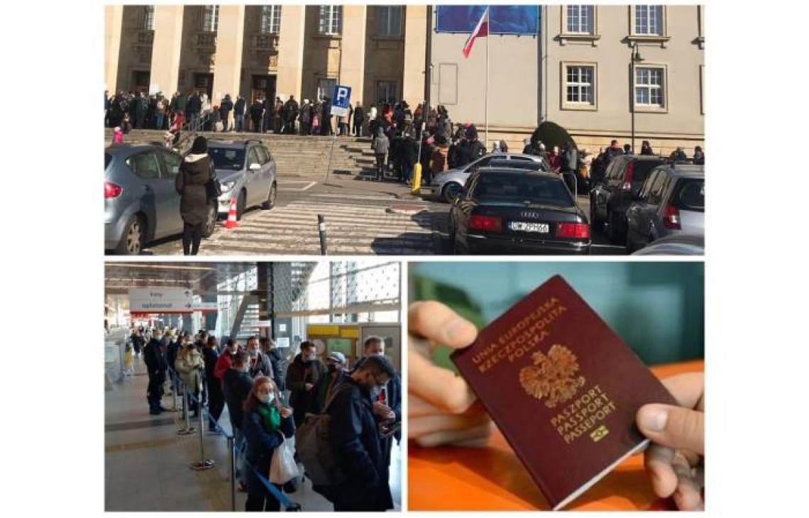 Polacy oblegają biura paszportowe