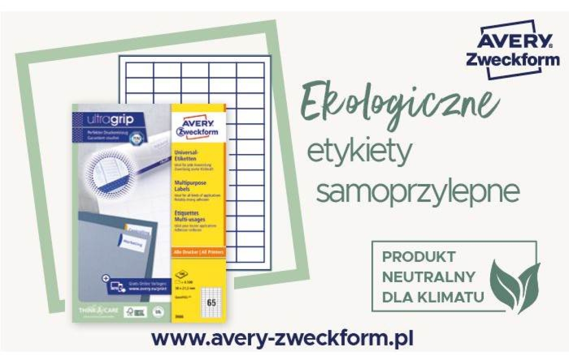 Avery Zweckform - Zrównoważony rozwój jest naszym priorytetem!