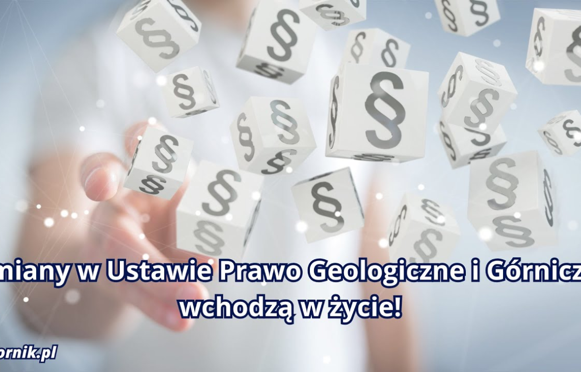 Od 28 października wchodzi w życie znowelizowane prawo geologiczne i górnicze