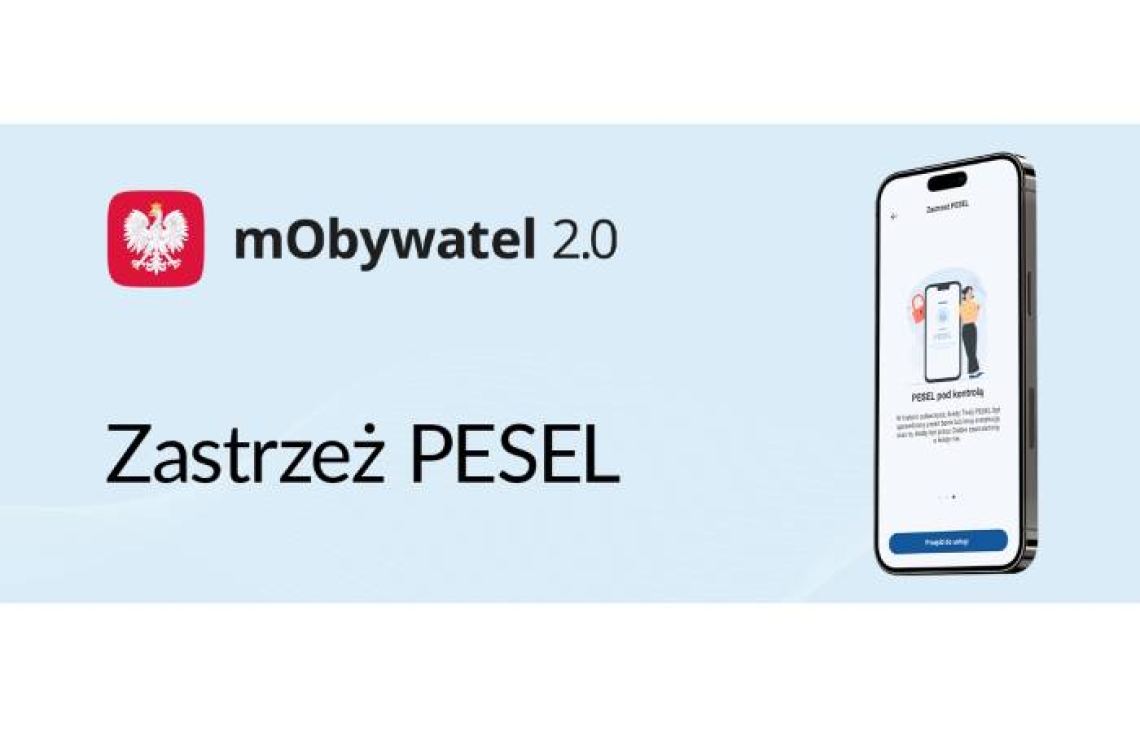 Od jutra możliwość zastrzeżenia numeru PESEL