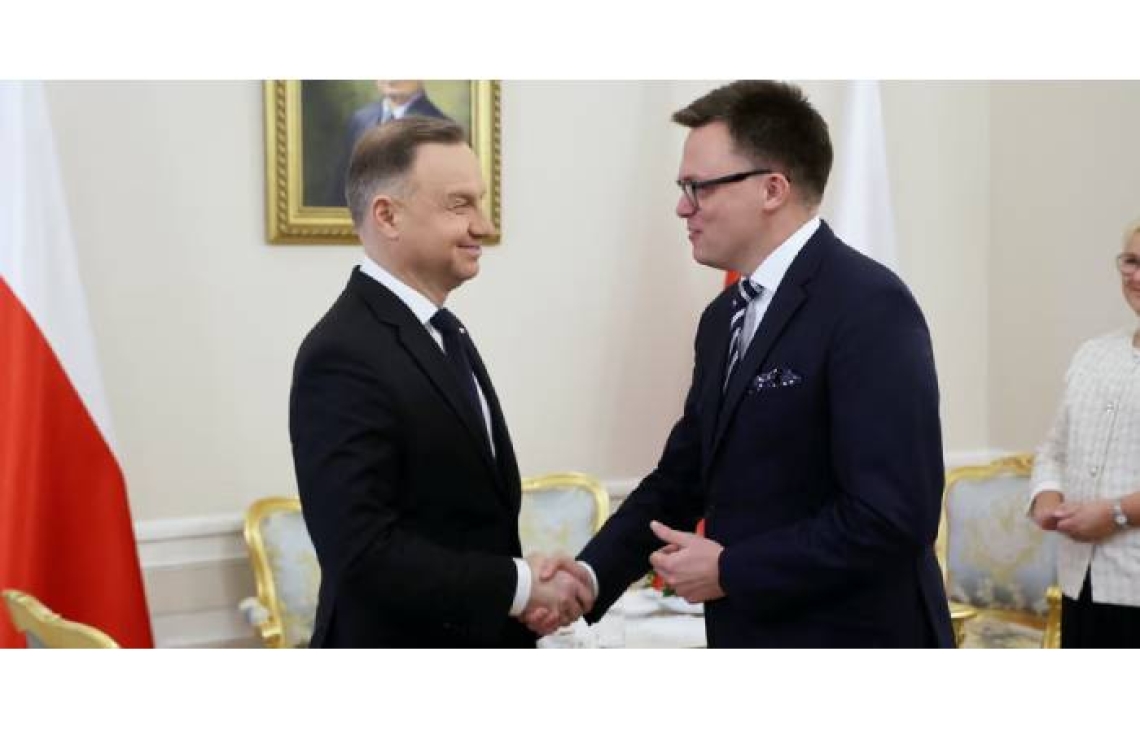  Marszałek Sejmu po spotkaniu z prezydentem