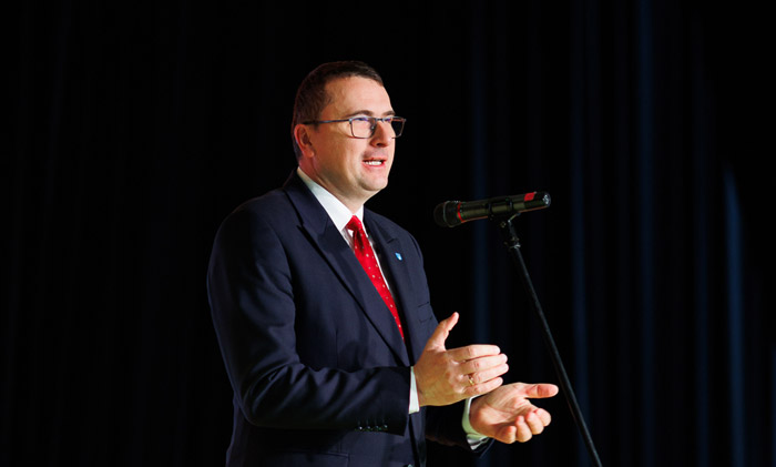 Inauguracja EFB 2023. Piotr Ryba, Burmistrz Krynicy-Zdroju